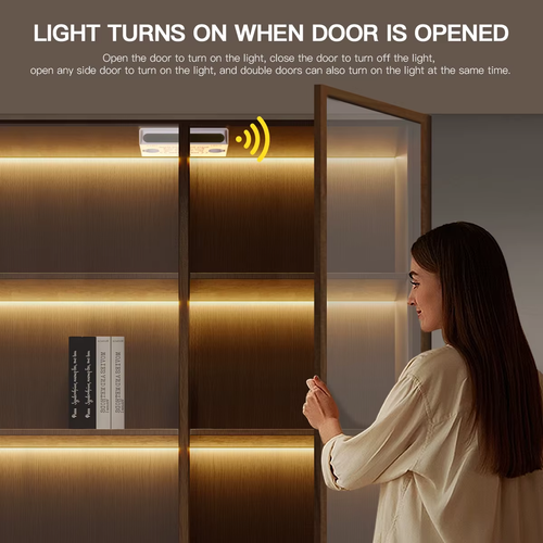 Smart Door Proximity Sensor Control LED under Cabinet Lights 12V COB LED Strip S - Picture 4 of 12