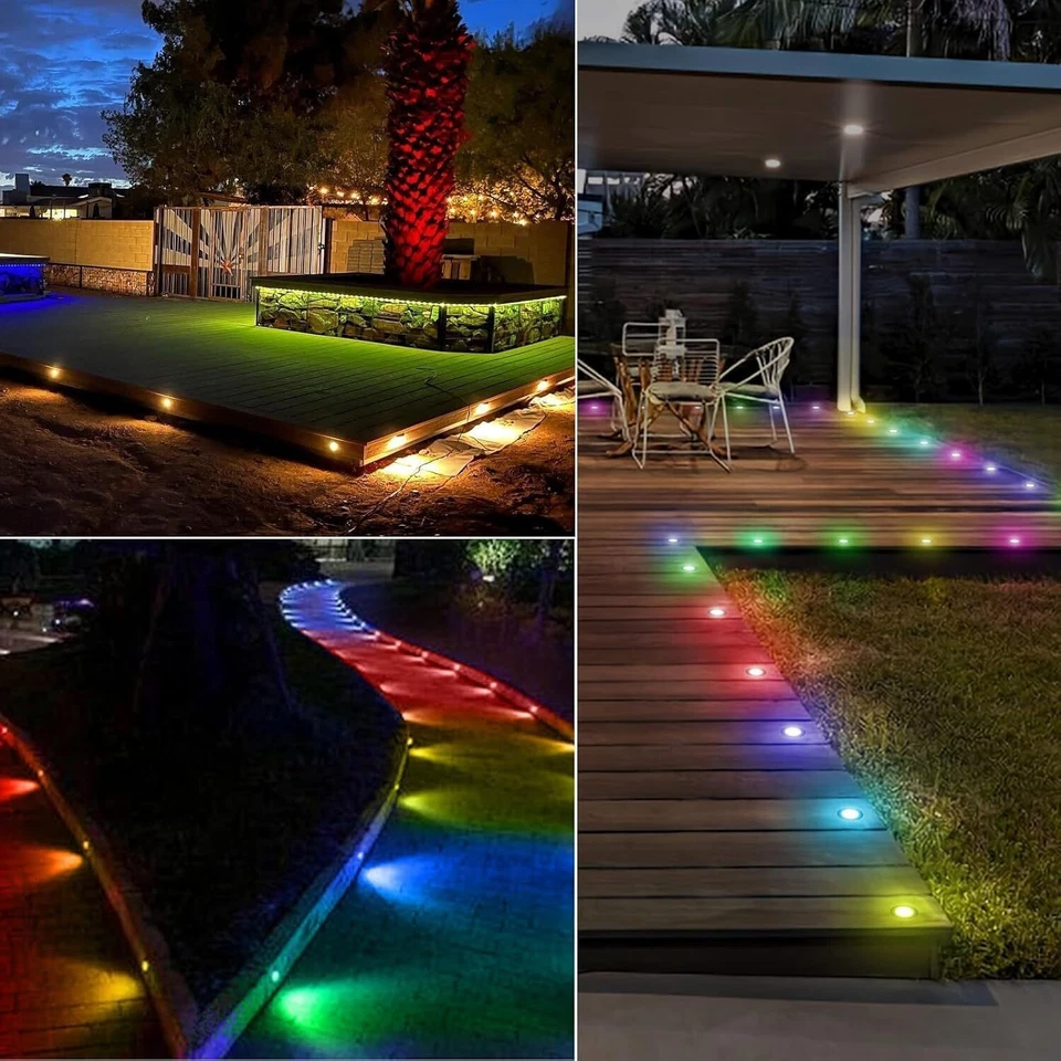 Adressierbare WIFI LED Einbaustrahler RGBW IC Bodenleuchte Gartenstrahler IP67 - Bild 3 von 4