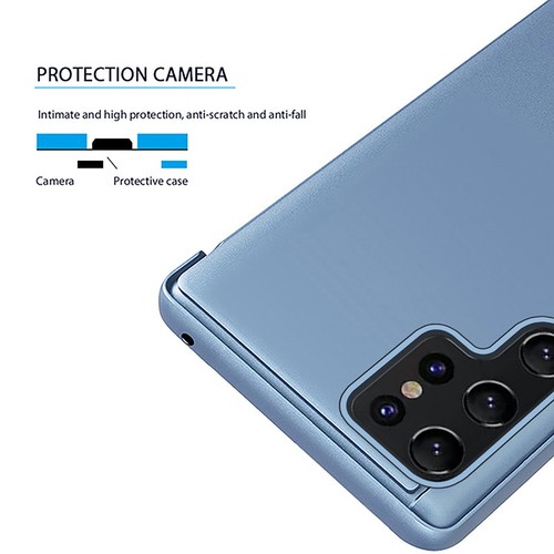 For Samsung Galaxy S25 Ultra/S25+/S25 Mirror Flip Stand Shockproof Phone Case - Bild 7 von 15