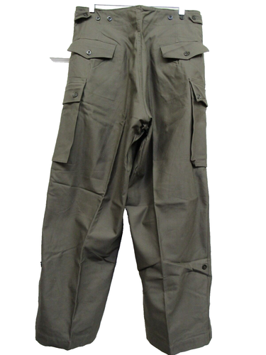 Pantaloni da combattimento militari olandesi 1975 OD 32 x 30 NOS Olanda - Foto 19 di 19