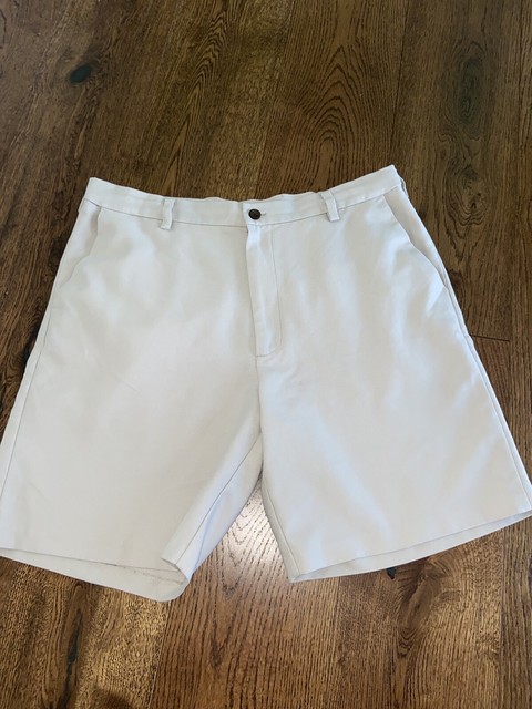 Chaps Golf 78 Mens Shorts Size 36 Khaki 100% Polyester Flat Front EUC | eBay