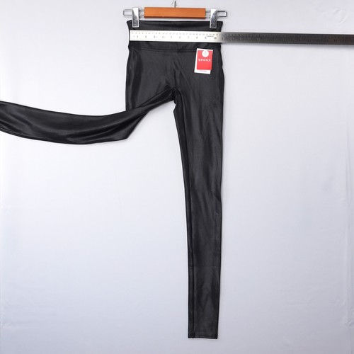 Spanx Womens Faux Leather Leggings High Waist Black Glossy Coated 2437 Size NWT - Picture 97 of 136