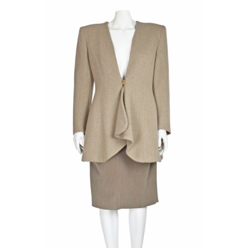 Falda y Chaqueta De Colección Black Label Toupe GIORGIO ARMANI TALLA EE. UU. 10 - Imagen 2 de 9