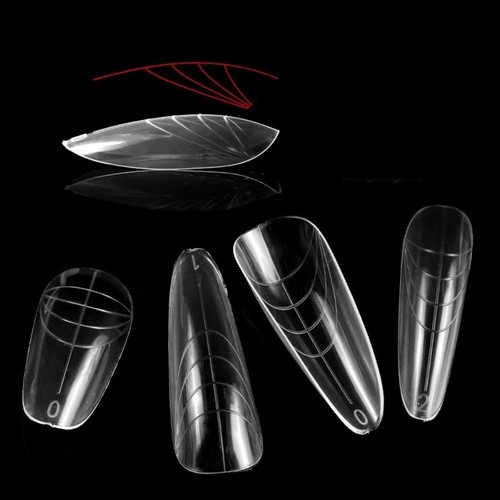 Poly Gel Unghie Forma Avanzata Doppia Forme Curvo Stiletto Manicure - Foto 10 di 18