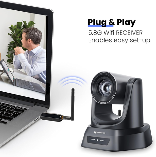 5.8Ghz Wireless Conference Room Camera System with Bluetooth Microphone,3X 60Fps - Picture 2 of 9