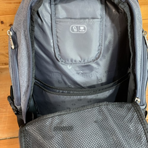 Swiss Gear 1900 Scan Smart Lap Top Backpack Air Flow Heather Gray - Picture 11 of 14