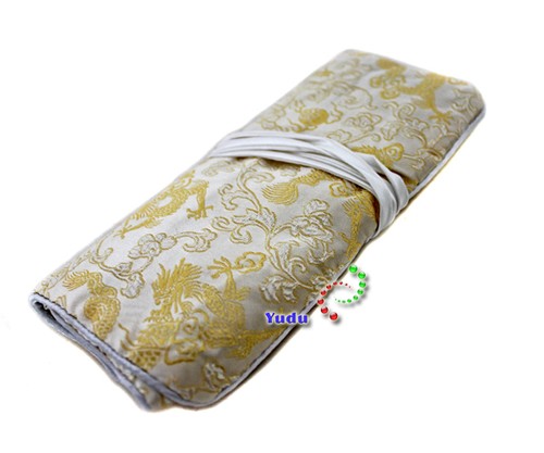 Jewelry Roll Jewelry Bag for Rings Necklaces Silk Fabric Colors - Picture 13 of 27