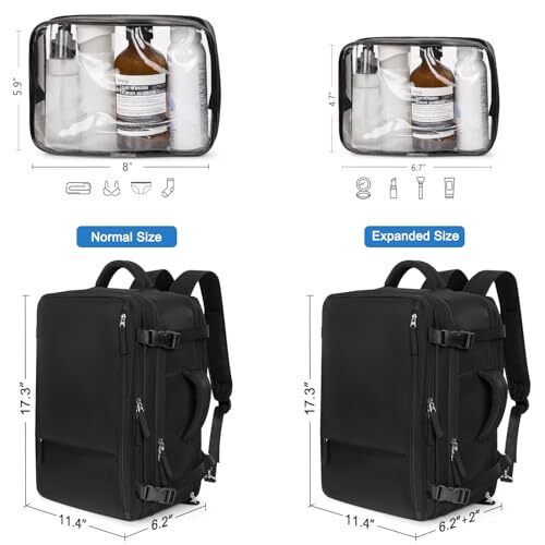 Large Travel Backpack with Laptop Compartment TSA Approved Waterproof and Secure - Picture 3 of 10