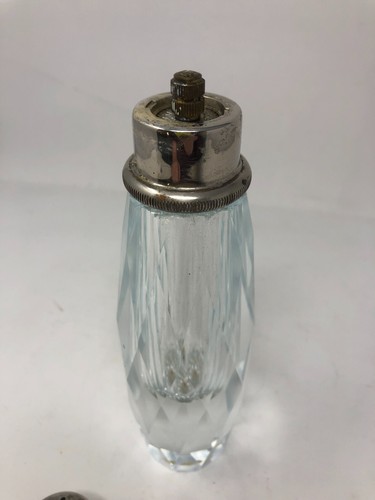 Macina pepe cristallo vintage Art Déco taglio moderno mulino piastra argento alta 8 - Foto 8 di 13