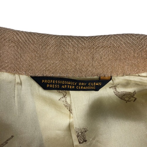 Vintage Cricketeer Steven Windsor Blazer Jacket Mens 44 Brown Camel Sport Coat - Picture 8 of 24
