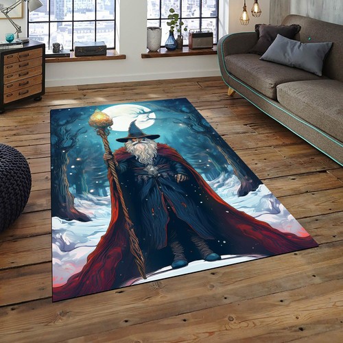 Santa Clara Rug, Merry Xmas Digital Printed Rug, Popular Rug, Modern Rug - Picture 5 of 6