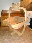Wood Tabletop Fruit Bowl Basket * Unique Folding Decorative Piece * Brand New!