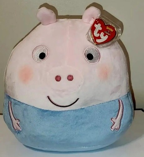 Ty Squishy Beanies GEORGE (Peppa Pig) 10" UK Excl. NEW Plush Stuffed Animal Toy - Picture 2 of 7