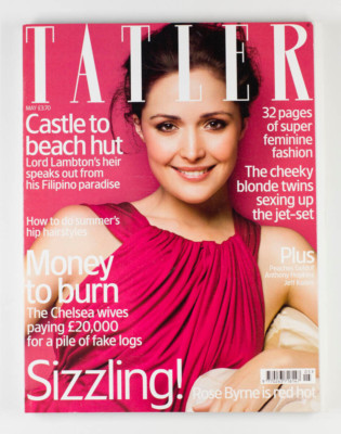 ROSE BYRNE ANTHONY HOPKINS JEFF KOONS PEACHES GELDOF LAMBTON Tatler May 2004 vtg