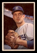 1953 Bowman Baseball #12 Carl Erskine VG *g1