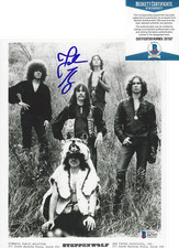 JOHN KAY - STEPPENWOLF BAND LEAD SINGER - SIGNED 8x10 PHOTO BECKETT COA BAS