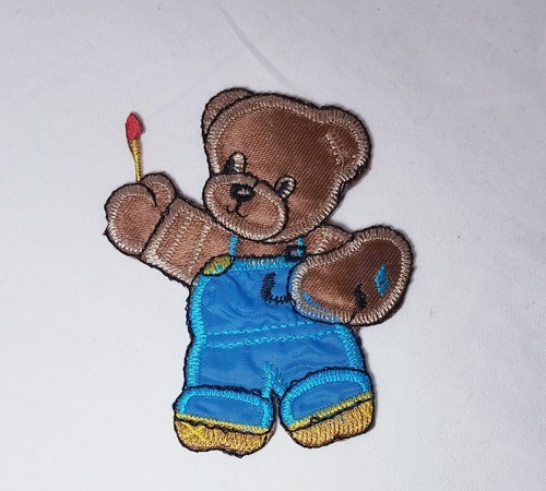 Set of 2 Teddy Bear Patches Iron-on or Sew-on - Picture 4 of 4