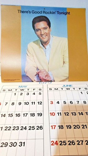 1978 / 1979 A Tribute to ELVIS Calendar 1977 Boxcar enterprises - Picture 5 of 6