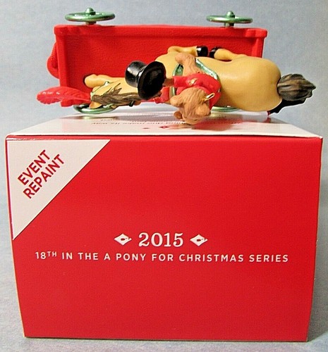Hallmark 2015 Ornamento Un PONY PER NATALE *KOC Evento RIDIPINTO* - Foto 5 di 6