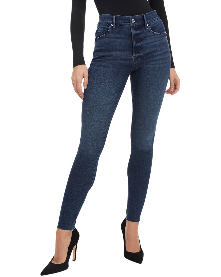 Хорошие американские джинсы Good Legs синего цвета в обтяжку Женские синие 14