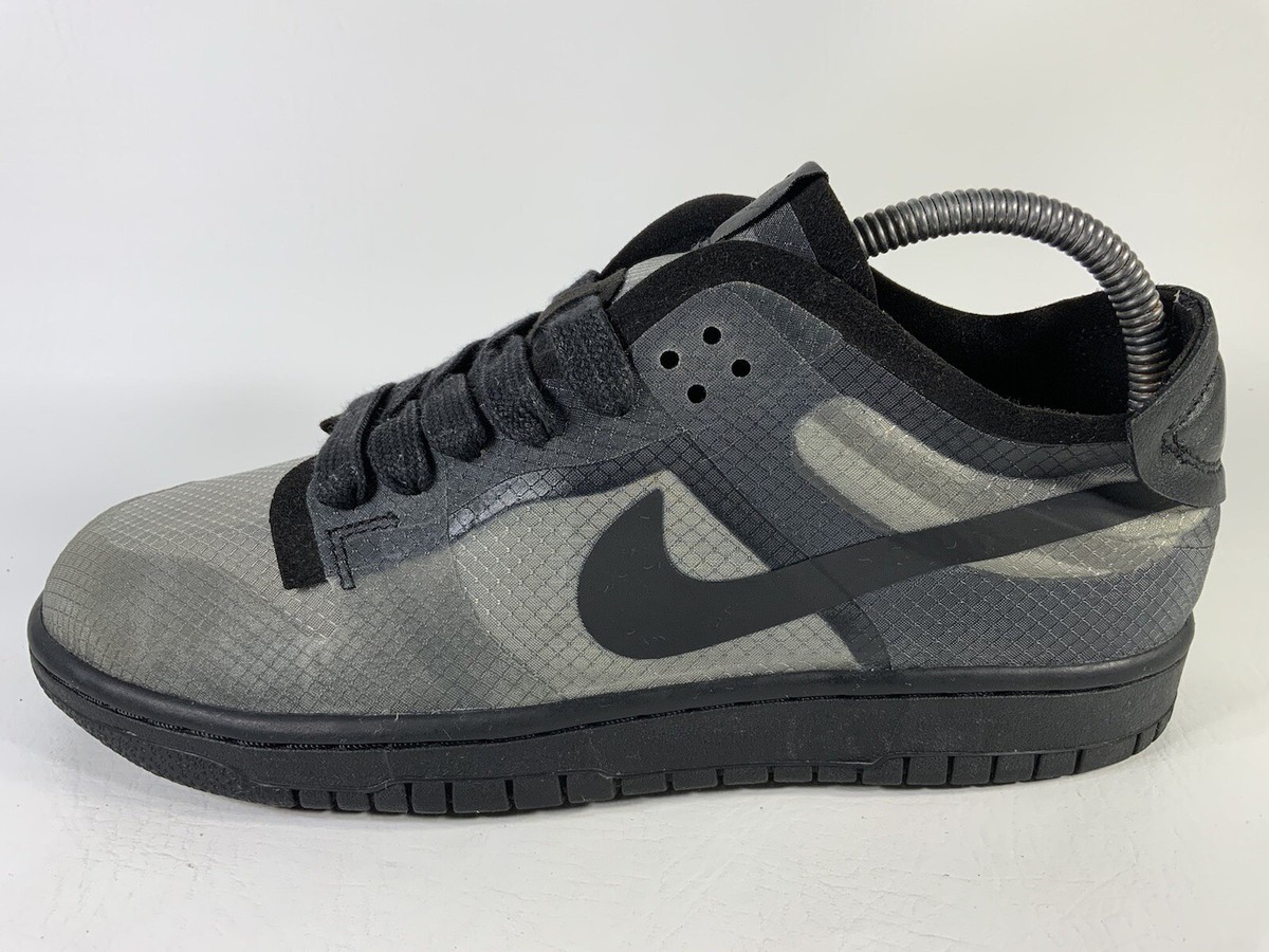 Nike Dunk Low CDG Comme Des Garcons Black Grey Womens Size 9
