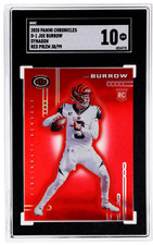 2020 Panini Chronicles Dynagon Joe Burrow Rookie Red #1 /99 SGC 10 Rookie RC