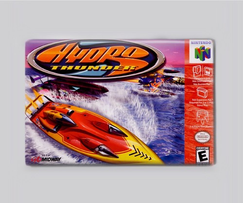 HYDRO THUNDER / N64 - IMÁN NEVERA 2"x3" (caja retro juego nintendo 64 - Imagen 1 de 3