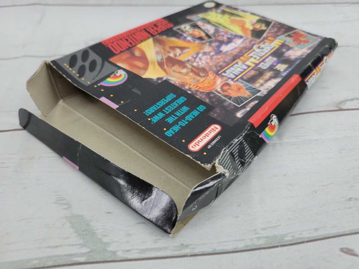 WWF Super WrestleMania SNES Super Nintendo Video Game w