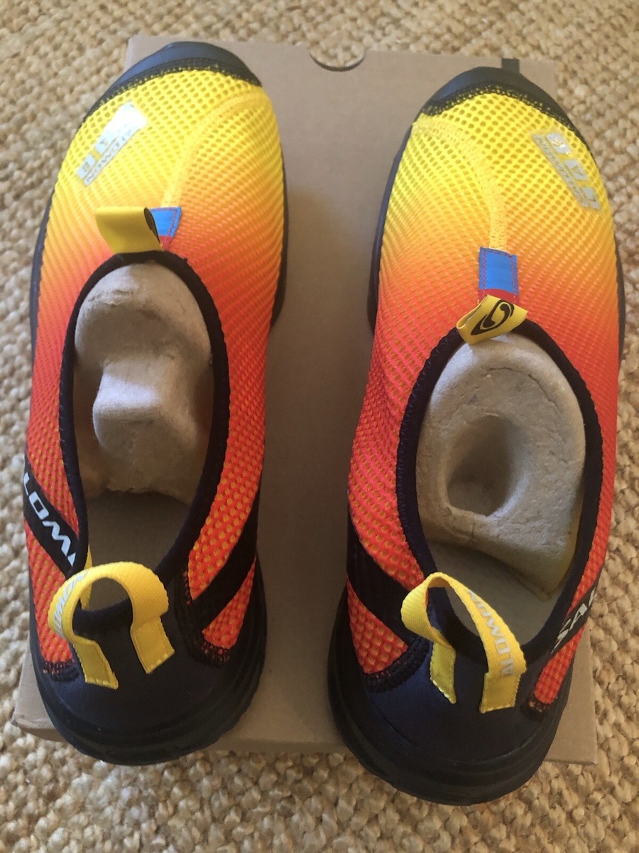 SALOMON ADVANCED RX MOC 3.0 BLACK/LEMON/HIGH RISK RED/追跡可 Salomon RX Moc 3.0 Black/Lemon/High Risk Red Men's 11.5 Worn