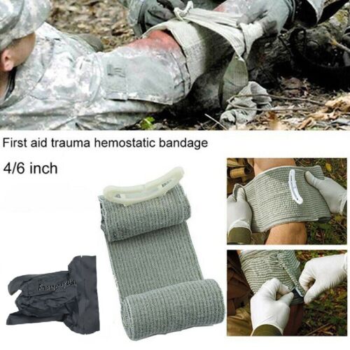 4/6'' Israeli Trauma Bandage Emergency Dressing First Aid Compression-Notverband - Bild 3 von 15
