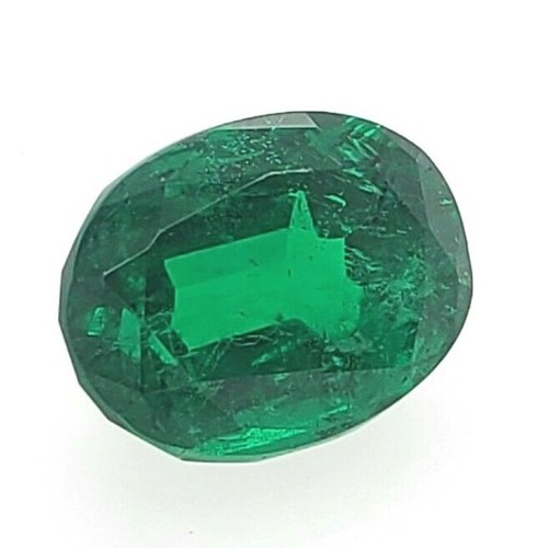 3.5CT Green Emerald Natural Beryl Brilliant Loose Oval Gemstone GIA Certificate - Picture 2 of 9