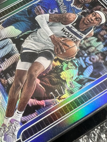 2022-23 Panini One and One Jaden Mcdaniels Sealed 11/40 Blue Prizm Color Match - Bild 2 von 4