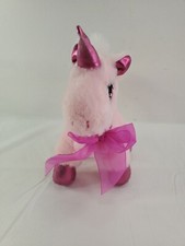 8" Dan Dee Plush Pink Unicorn Stuffed Animal Toy