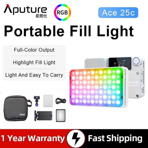 Aputure Amaran Ace 25c Kit RGBWW Camera LED Video Light Full Color 2300K-10000K - Picture 3 of 9