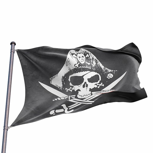 3x5 ft Dead Man's Chest Pirate Flag Jolly Roger Sabers Swords Deadman Polyester - Picture 3 of 3