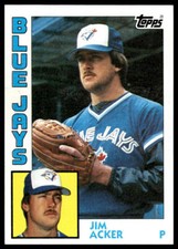 1984 Topps #359 Jim Acker RC Toronto Blue Jays Baseball