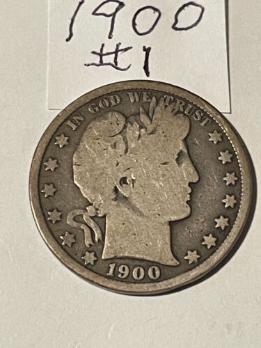 1900 BARBER HALF DOLLAR GOOD CONDITION YOU DECIDE GRADE