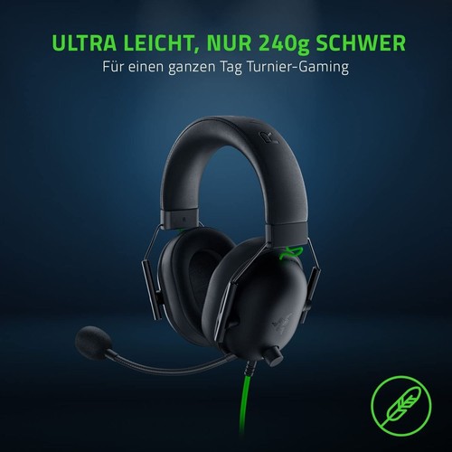 Razer BlackShark V2 X USB Gaming Headset Virtual 7.1 Surround-Sound for PC Black - Bild 5 von 7