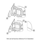 Genuine OEM Mopar Driver Left Door Mirror For Ram ProMaster 1500 ProMaster 3500