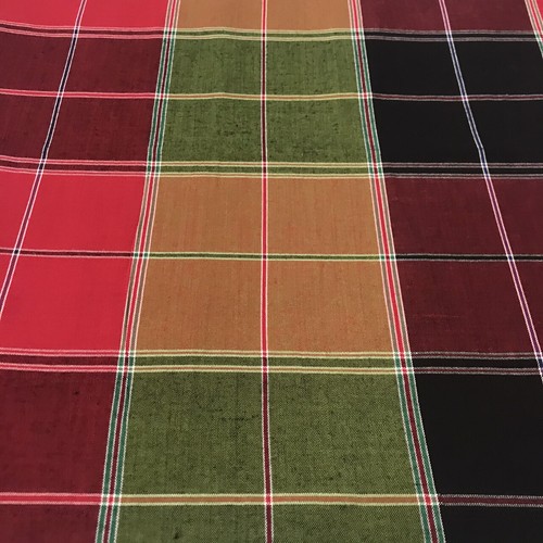 Men's Thai Native Northeastern Open / Tube Sarong Grid Pattern Multi-Color Wrap - Picture 139 of 144
