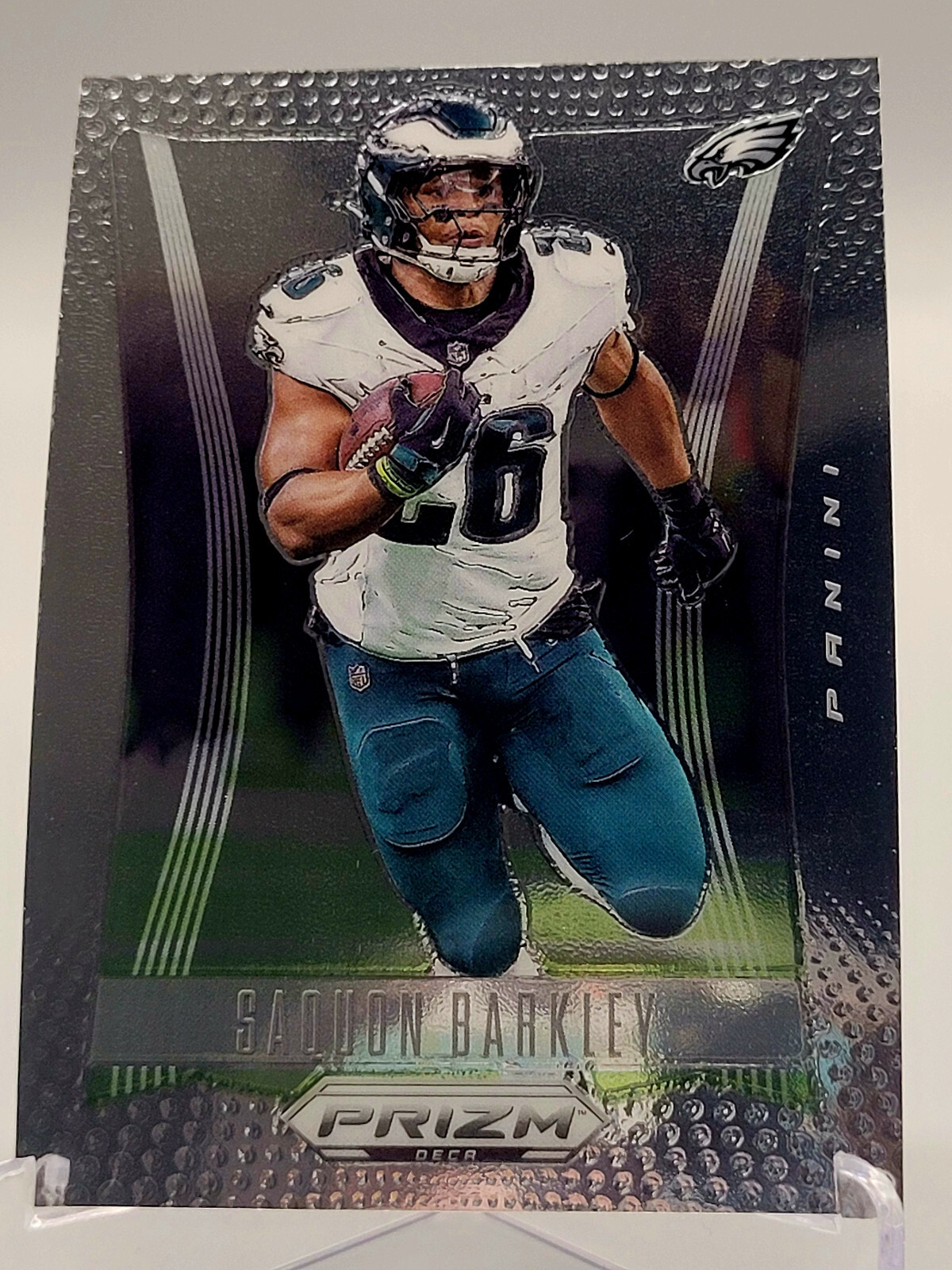 2024 PRIZM DECA SAQUON BARKLEY BASE FOOTBALL CARD EAGLES NFL 240 panini