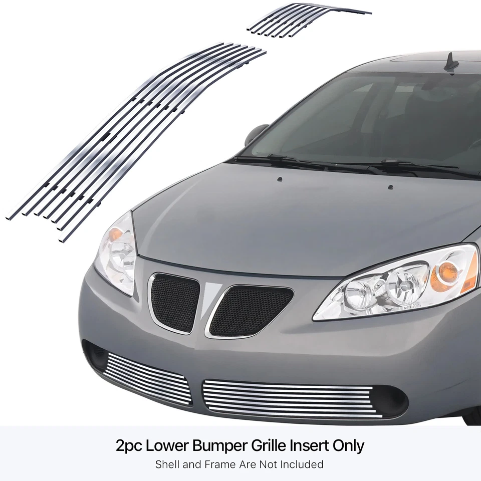 Parachoques inferior cromado inoxidable para Pontiac G6 2005-2009 parrilla insertada Foto 3 de 4