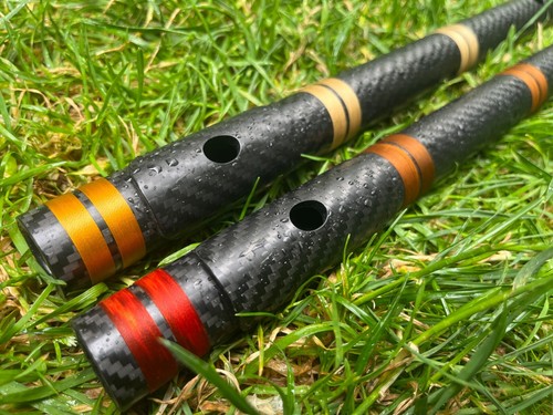 Carbon E + F Bansuri SET (LOW B + LOW C FLUTES) ON SALE!!! - Picture 3 of 5