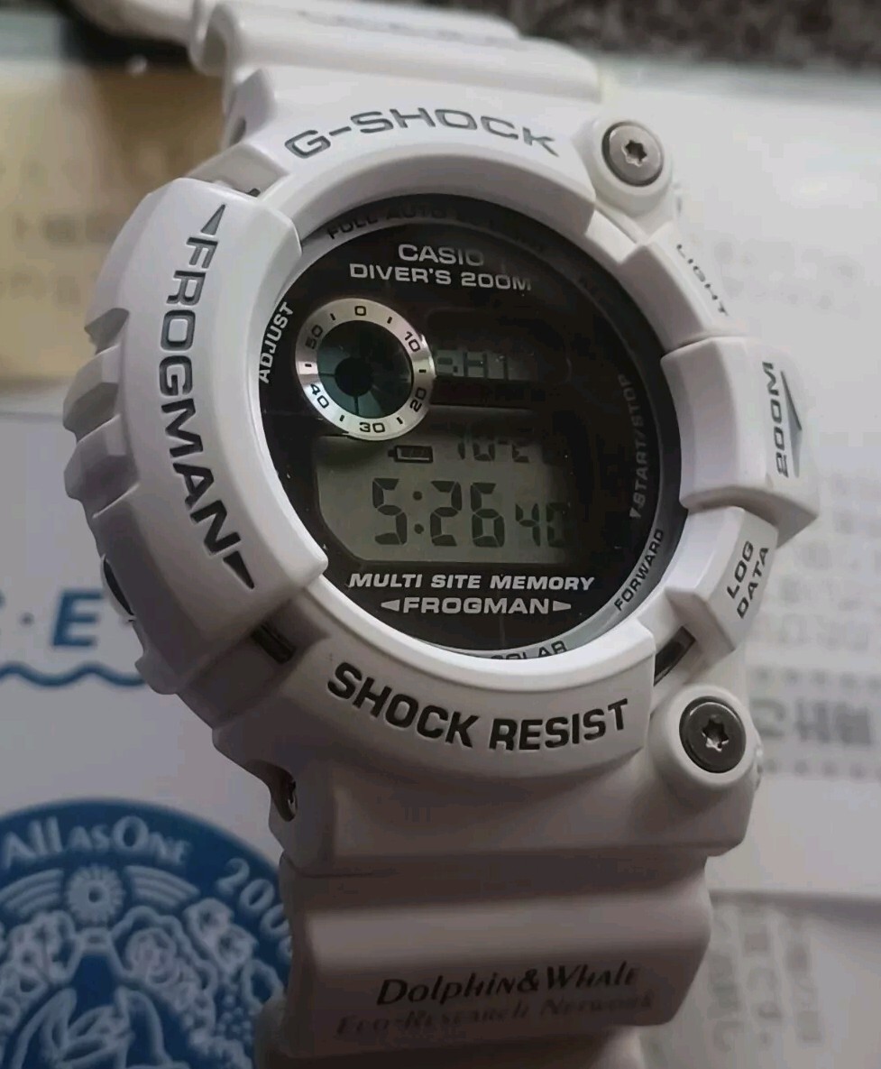CASIO G-SHOCK FROGMAN ICERC 2006 DOLPHIN/ WHALE GW-206k-7JR
