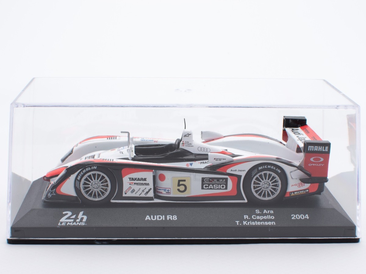 Voiture Miniature Audi R8 24h Du Mans 2004 N°5 - IXO 1/43 - Métal Et Plastique - Neuf