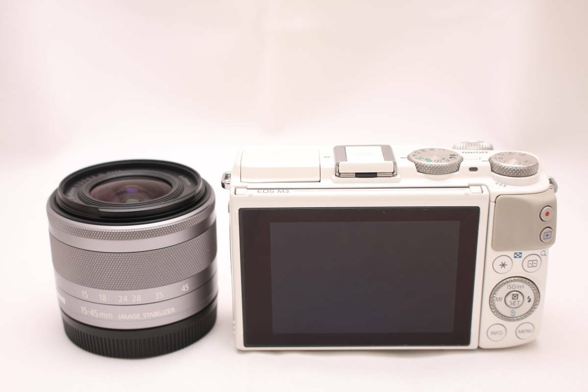 Canon Mirrorless SLR Camera EOS M3 Lens Kit White EF-M15 Canon Mirrorless SLR Camera EOS M3 Lens Kit White EF-M15