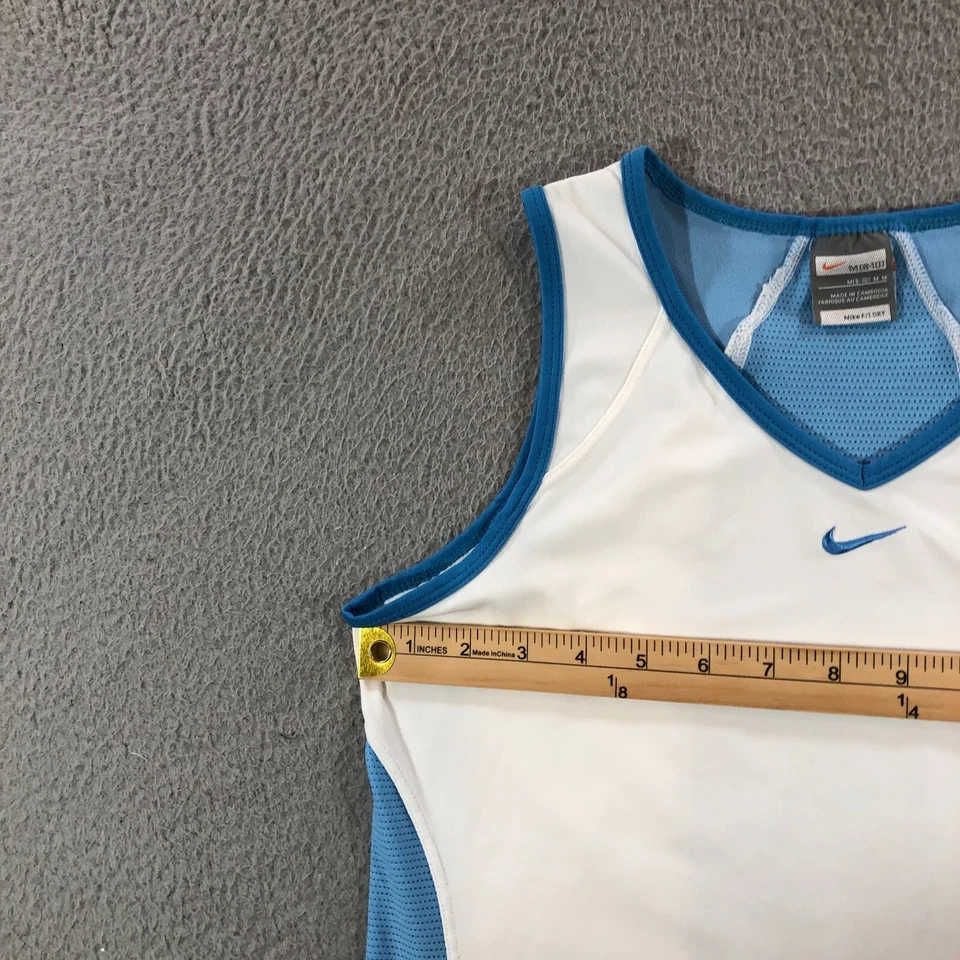 Camiseta sin mangas nike juvenil M 8/10 azul blanco norte calolina Foto 2 de 4