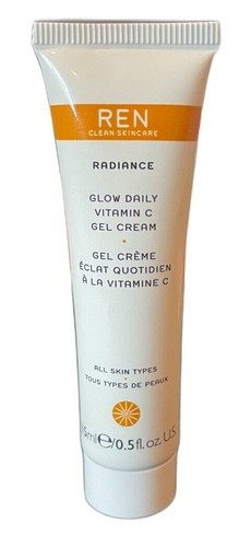 REN Clean Skincare Radiance Glow Daily Vitamin C Gel Cream .5oz 15ml Travel Size - Picture 1 of 2