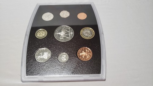 2002 United Kingdom Proof Set Of 9 Coins - Picture 16 of 19