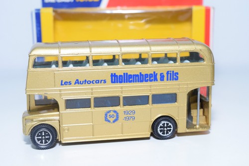 DINKY TOYS 289 ROUTEMASTER BUS THOLLEMBEEK 50 GOLD MINT BOXED PROMO RARE SELTEN - Imagen 2 de 9